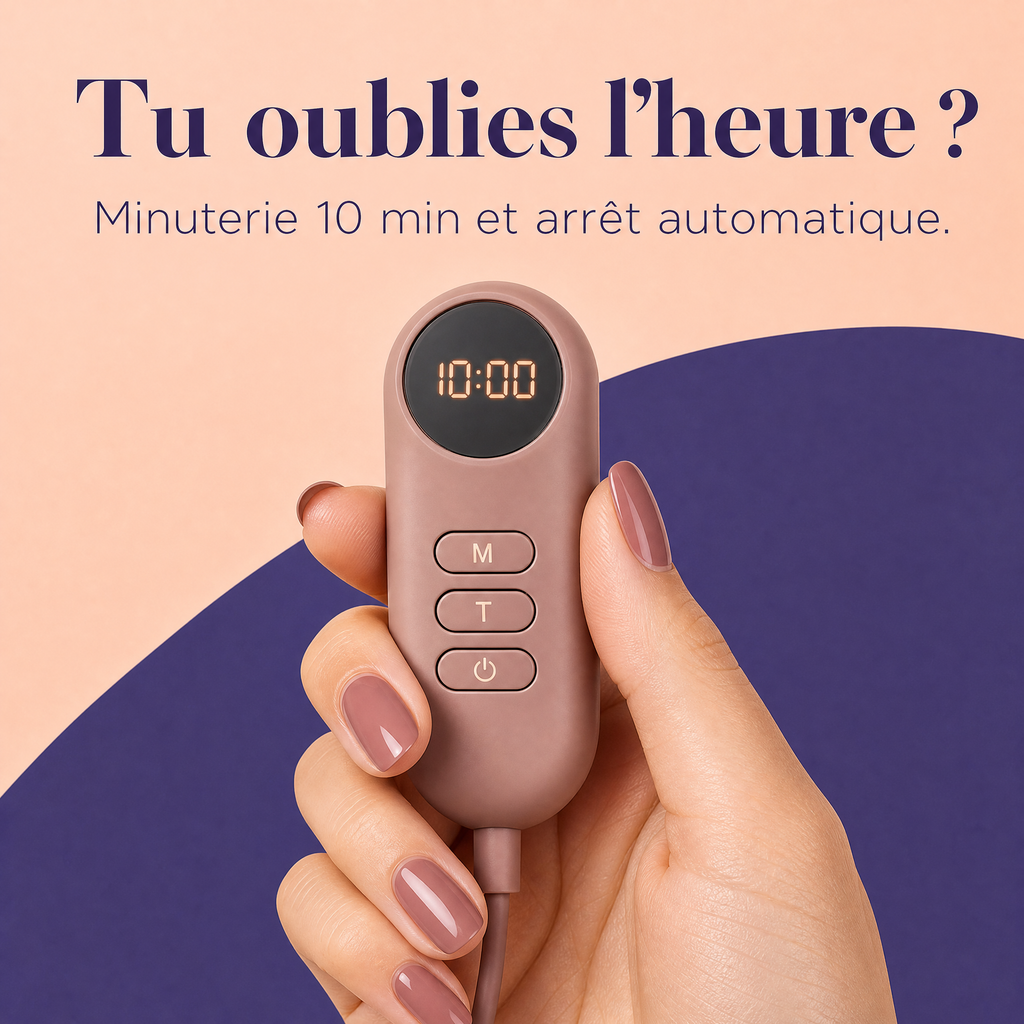 Télécommande à écran avec minuterie 10 minutes et arrêt automatique